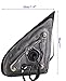 ZAPOSTS Side View Mirror Replacement Fit for 2014-2017 for Chevy Silverado 1500 for GMC Sierra 1500 Black Power Adjustment Heated Manual Folding Right Door Side Mirror