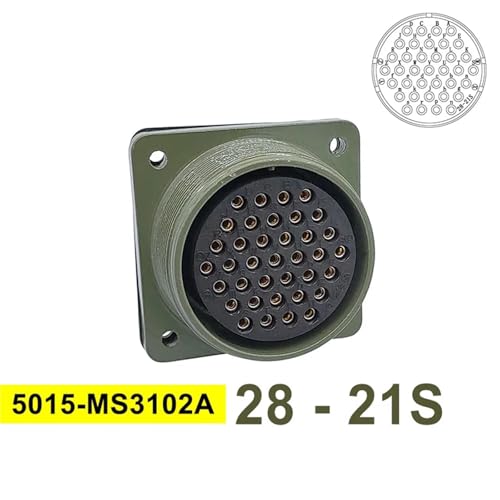 Conector militar 5015 contra fallos de señal: Socket MS3102 circular 28-21S 2