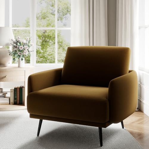 Sillón Moderno Plegable Marrón miniatura 1