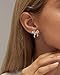 ASCOMY Silver Stud Earrings for Women Dainty Bow Earrings 14K Silver Plated Bow Stud Earrings for Women Trendy Cute Bows Stud Earring Gold Ribbon Earrings Minimalist Jewelry Gifts for Her