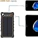 Portable Solar Charger, BEARTWO 10000mAh Ultra-Compact External Batteries with Dual USB Ports, Solar Power Bank with Flashlight for Camping, Outdoor Activities