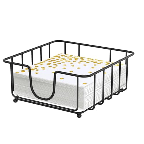 GMFINE Metal Cocktail Napkin Holder for Bar, Flat...