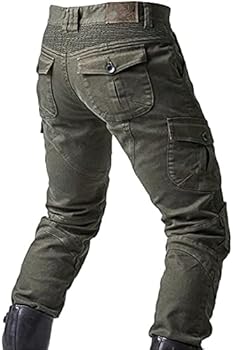 Motorbroek, beschermende broek, voor heren, motorjeans, van ademend