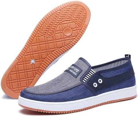 Mocassins Décontractés Toile Homme - Chaussures Légères Respirantes Pour Marche Et Conduite