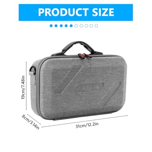 Image of ZORBES Carrying case Compatible with DJI OSMO 360, Action Camera Accessories Travel Bag Storage Case with Handle, Custom-Mold Design, Nylon Hard Shell Waterproof Travel Action Camera Zipper Case