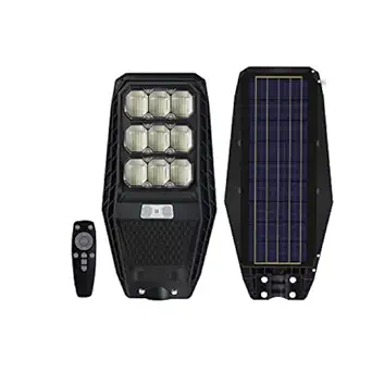 Homehop 100W Solar Street Light Outdoor with Motion Sensor, Security, Automatic,Wireless, Wall Lamp for Outdoor, Home & Garden with Remote Control (ABS, Cool White),