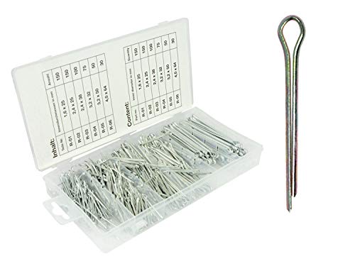 555 tlg Splint Sortiment Sicherungsstifte Splinte set Sicherungssplint Sicherung