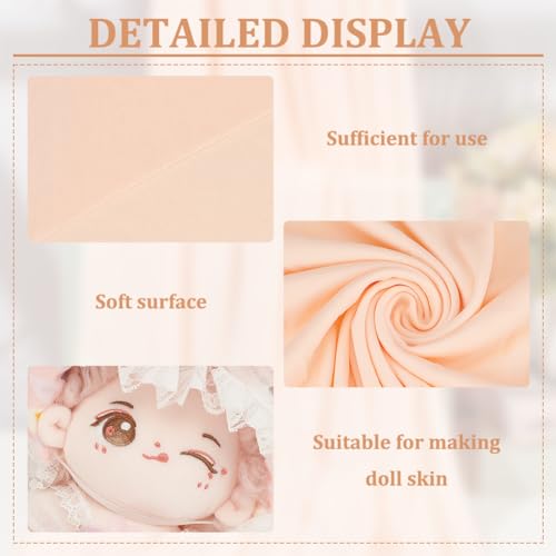 FINGERINSPIRE Skin Tone Fabric, 1x1.5m Bisque-Colored for Doll Making Polyester Glossy Cloth for DIY Pillow Cartoon Toy - Image 4
