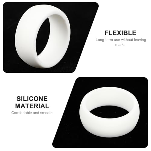 Anillas deportivas de silicona para hombre, 8 piezas miniatura 5