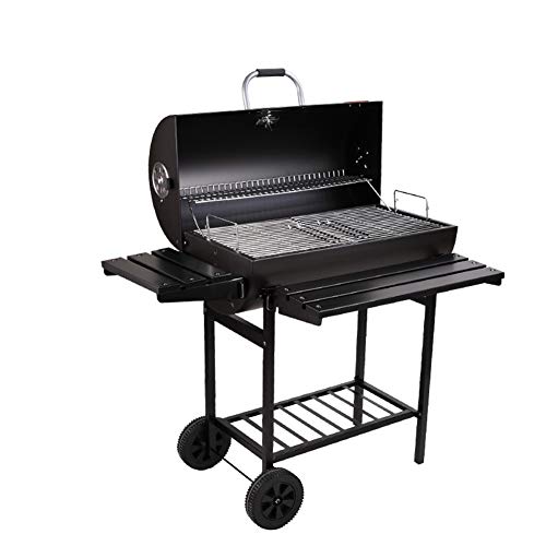 Grill Charcoal Barbecue Grill Outdoor Pit Patio Backyard Home Meat Cooker Smoker with Offset Smoker,a