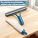 Shower Squeegee for Glass Doors,Household Window Mirror Squeegee for Bathroom Glass Tile Wall Car Spray Squeegee and Wipe Windows All-in-One(Blue)