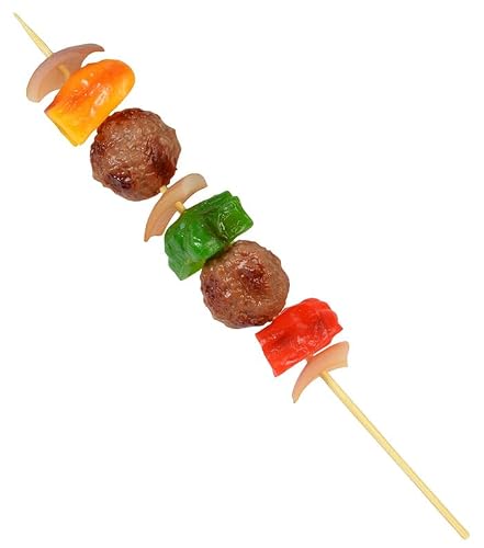 Props4shows Replica Meatball And Pepper Skewer Kebab