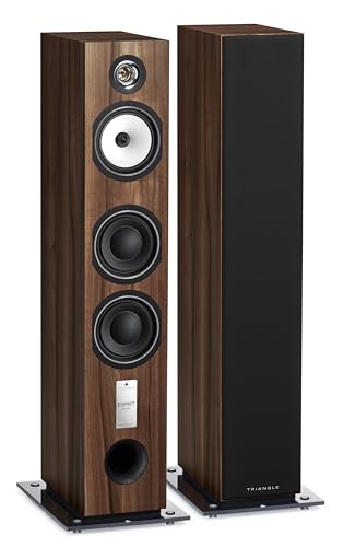 TRIANGLE - Hi-Fi-Standlautsprecher Antal EZ - Belastbarkeit 120 W - Wirkungsgrad 92 dB/W/m - Vielseitig für Musik und Heimkino - 200 x 1090 x 345 mm - Kastanie (Paar)