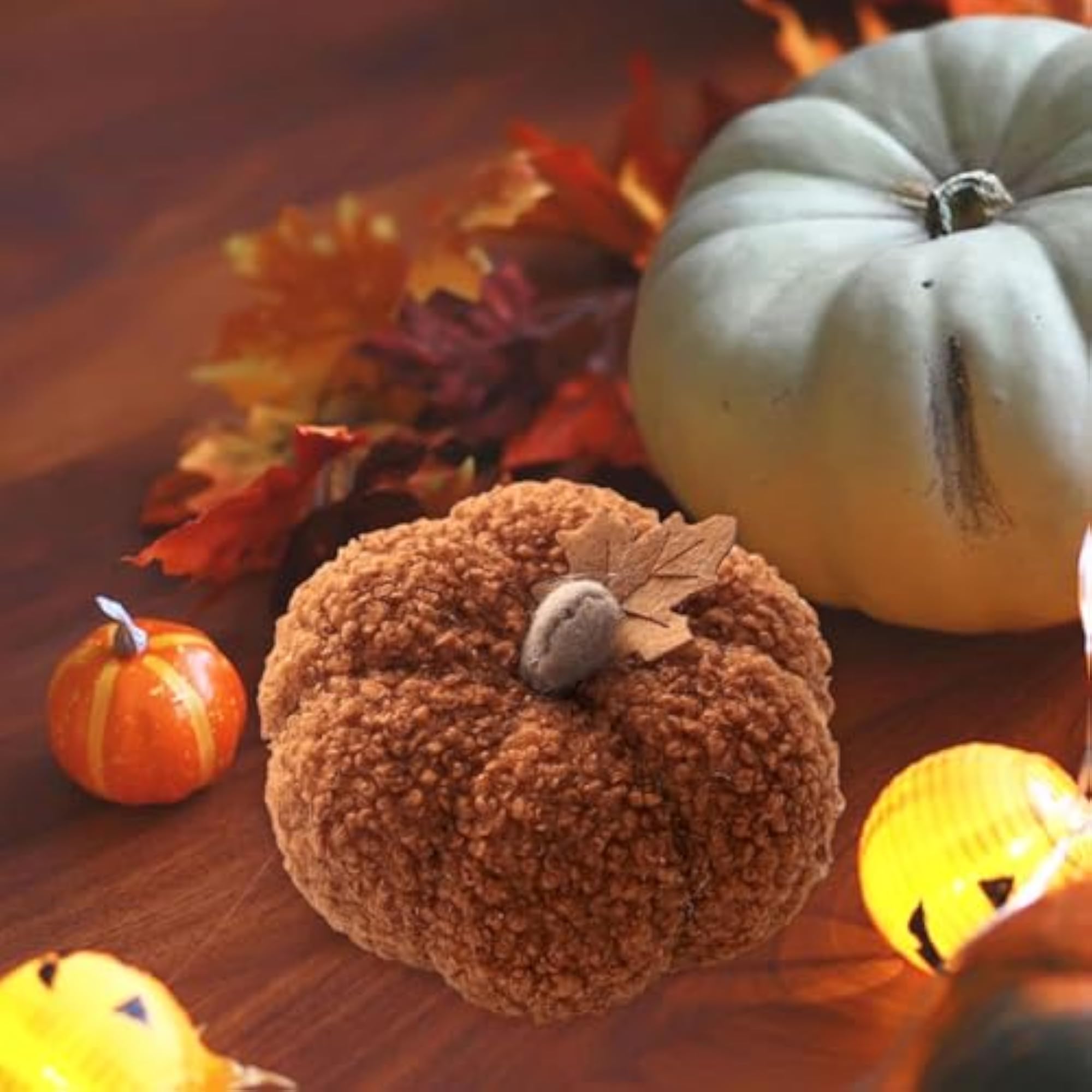 Artificial Pumpkin Decorative Faux Fruit Display for Party Kitchen