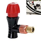 Design compatto e portatile: leggero e compatto, questa testa della pompa per bicicletta accessorio si trasporta facilmente in una borsa da bicicletta o in una cassetta degli attrezzi, ideale per uscite in bicicletta e riparazioni veloci.
