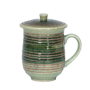 Green Hakeme Covered Mug