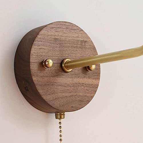 Luces de pared con brazo oscilante japonés y casquillo E27 para iluminación interior moderna 6