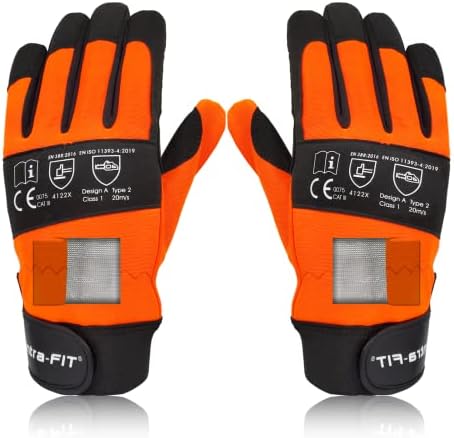 Chainsaw Gloves Latest Standard Both Hand Protection Class 1