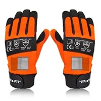 Intra-FIT Chainsaw Gloves Saw Protectionon on Both Hands, CLASS 1, Latest Standard EN ISO 11393-4, EN 388: 4122X Cut-resistance Gloves