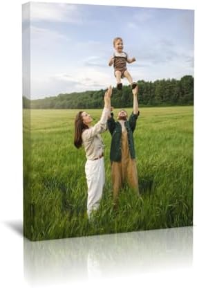 Create Personalized Wall Art with Your Photo on Canvas 11" X 14"- Custom Canvas Prints for Family - Personalized Canvas Pictures for Wall to Print Framed
