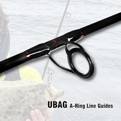 Fiblink Surf Spinning Fishing Rod 4-Piece Graphite Travel Fishing Rod(11-Feet & 13-Feet & 15-Feet) (Length: 15\')