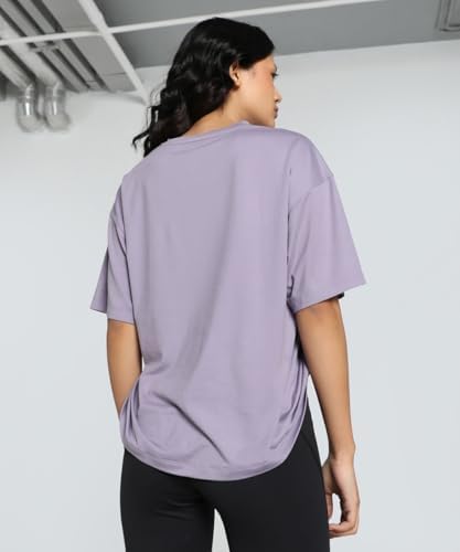 PUMA Kadın STUDIO TWIST TEE-Pale Plum Tees S - Görsel 3