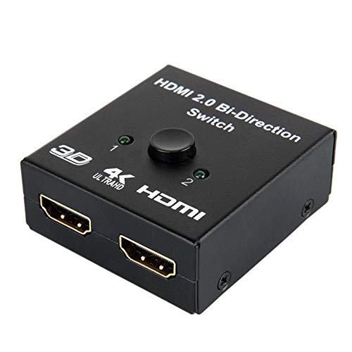 YONGCHY HDMI Switch BI-Direcci�n 4K HDMI Splitter 2 X 1/1 X 2 Ninguna Energ�a Externa Requerida 2 Puertos HDMI Switcher Soporta Ultra HD 4K 1080P 3D para Xbox PS4 Fuego Palo Roku