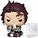 POP Anime - Tanjiro Kamado with Noodles Funko Vinyl Figure (Bundled with Compatible Box Protector Case), Multicolor, 3.75 inches
