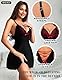 RSLOVE Sexy Dessous Damen Lingerie - Reizwäsche Unterwäsche Babydoll Spitze Chemise Schwarz M