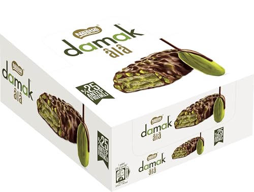 Damak Ala Antep Fıstıklı Kremalı (%32.5), Antep Fıstıklı Sütlü Çikolata Kaplamalı Gofret 12 Adet x 30 g