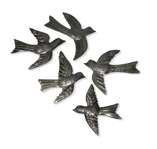 It's Cactus Set of 5 Small Birds Flying, Decorative Bird,