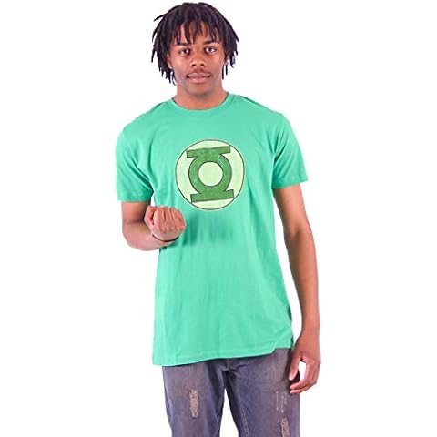 Green Lantern Faded Logo Bright Green T-shirt Tee Cover