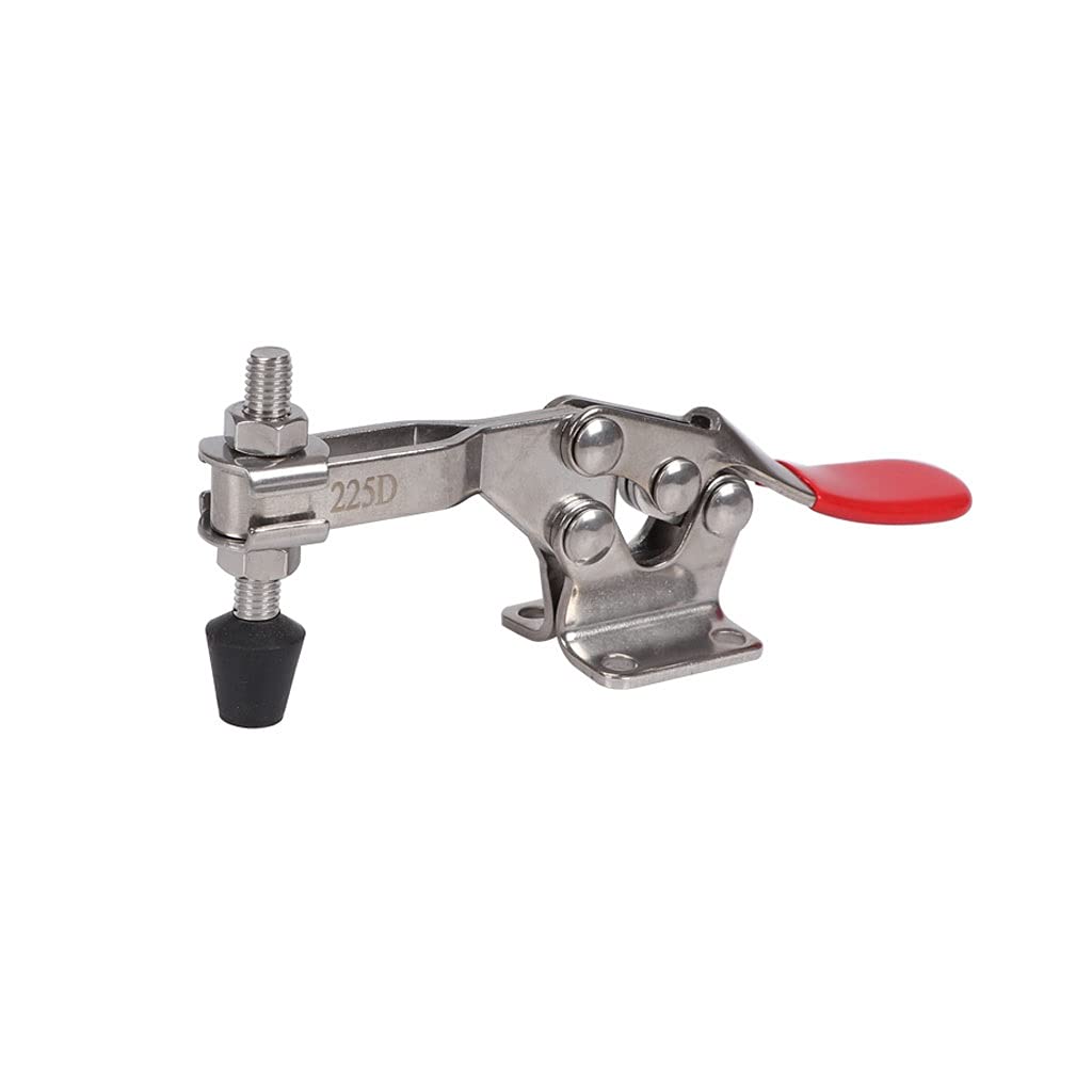 POWERTEC 20327-P3 Quick Release Horizontal Toggle Clamp 201B - 300 Lb Holding Capacity W Rubber Pressure Tip, 12 PK