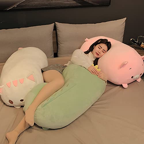 Jensquaify Pig Plush Pillow Soft Pig Stuffed Animal Toy Piggy Body Pillow, 33.5" #TOP6