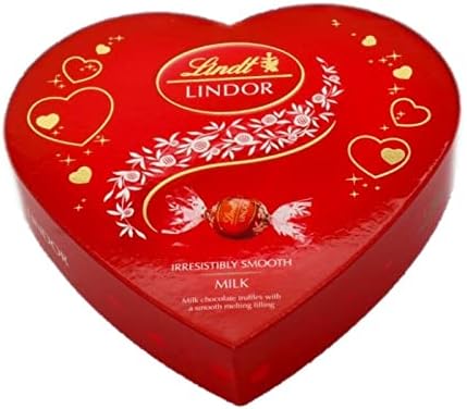 200g Lindt Chocolate Milk Truffle in Heart Shaped Gift Box- Valentine Gifts for Her, Gifts for Women, Gifts for Wife, Gifts for Lover, Gift for Partner