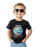 Toddler Earth Day Shirt for Kids Boys Girls Earth T-Shirts Tops Funny Graphic Tee Short Sleeve 2-8 Years