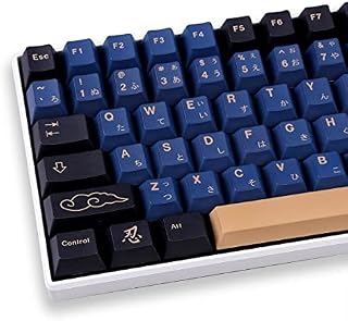 Keycaps 129 Keys Cherry Profile Japanese Blue Samurai DYE-SUB for MX Gateron Kailh Switch Mechanical Keyboard Keycap