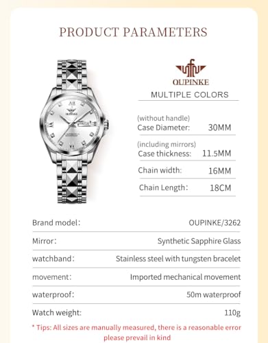 Image of OLEVS Silver Watch for Women Dress Analog Small Female Watch Stainless Steel Watches for Lady