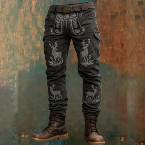 Pantalon cargo d'été classique imprimé respirant à boutons - 2