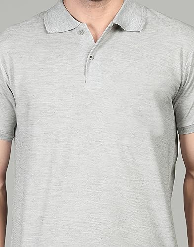 Image of INKKR Men's Casual Polo Neck Half Sleeve Solid T-Shirt (Pack-3)