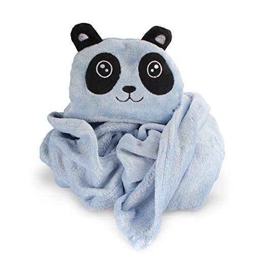 Image of BambooMN Super Soft Hooded Baby Bath Animal Towels - Cute Nursery Essentials Ages Newborn to Toddler - For Girls /Boys