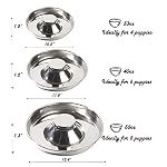 Puppy Dog Bowl, Stainless Steel Multiple Puppies Feeder, Dogs Basic Food and Water Bowls Weaning Dish for Small, Medium and Large Dogs Pets - Image 3