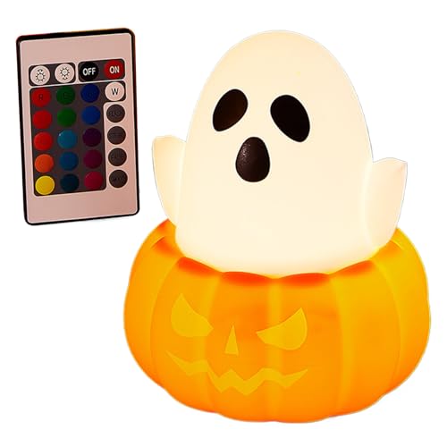Veilleuse fantôme en silicone pour décorer votre cheminée de salon et foyer d'Halloween