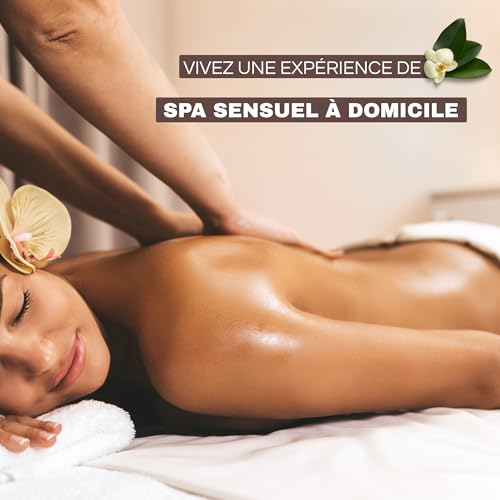 Bougie de massage chocolat et huile érotique comestible