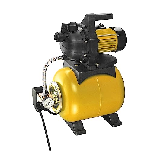 GENERIC - Station d'eau domestique 600 W - Pompe à eau de jardin mono-étape - 3000L/h - Hauteur d'aspiration max. 8 m - Hauteur de refoulement max. 35 m - Réservoir 20L - Pression 3,5 bar - Câble de