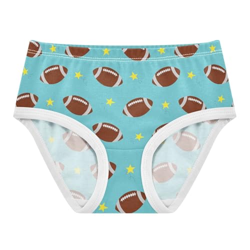 Girls' Underwear Rugby Stars Cotton Stretch Comfort Toddler Panties