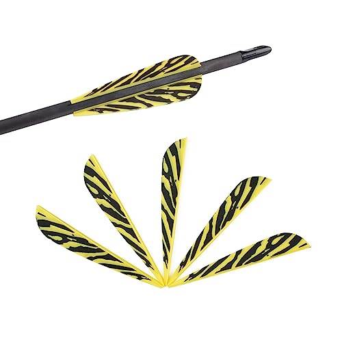 3 Inch Arrow Fletching Vanes Plastic Feather for DIY Archery Hunting Targeting Arrows(Pack of 50)