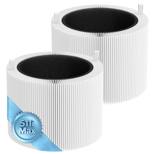 Image of 2 Pack 511i Max Replacment Filter Compatible with Blue Pure 511i Max Air Puri-Fier, Blue Pure F5MAX