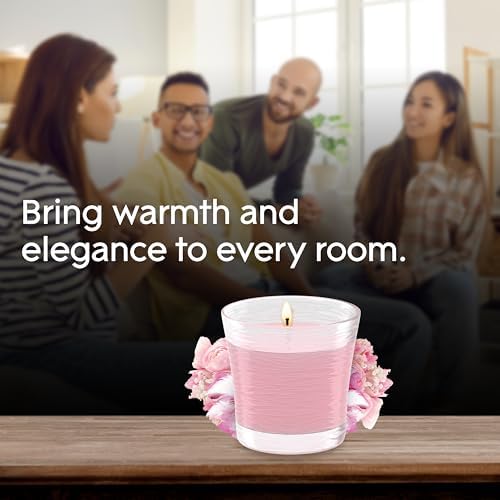 Glade 1-Wick Scented Candle Jar, Angel Whispers, Air Freshener Infused with Essential Oils, 4.08 Oz, 2 Count — view 7