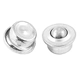 Cor: tons de prata 2 PCS disco voador Flange Ball Bearing Transfer Unit